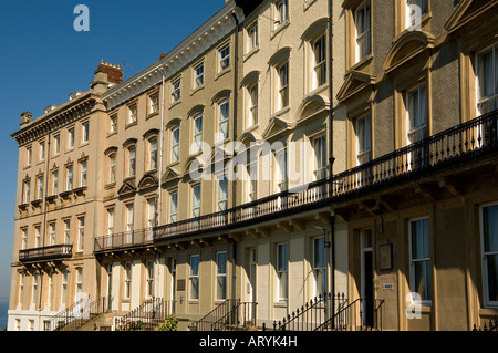 Flats Apartments auf Royal Crescent whitby, North Yorkshire England UK Vereinigtes Königreich GB Grossbritannien Stockfoto