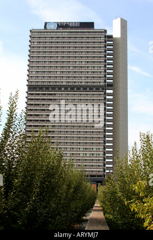 Tall Eugen Gebäude UN-Campus Bonn Nordrhein Westfalen Deutschland Europa Stockfoto