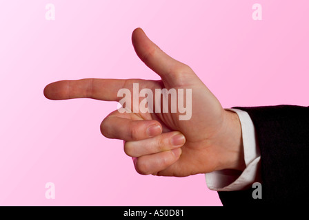 Schuldzuweisungen Stockfoto