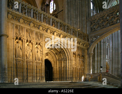Kathedrale von innen Canterbury Kent GB UK Stockfoto