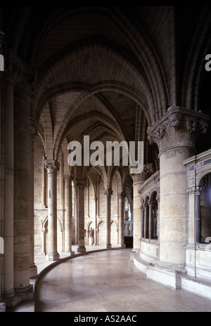 Reims, St. Remi Chorumgang Nordseite Stockfoto
