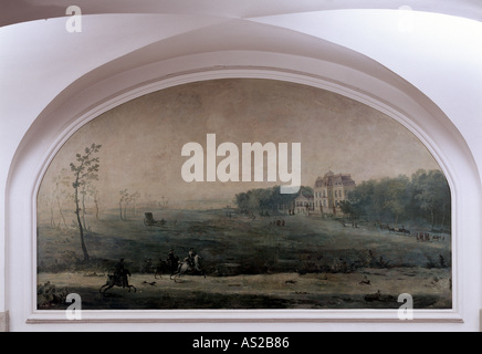 Brühl, Schloß Augustusburg, Treppenhaus, Gemälde Unter Dem Umkehrpodest, Schloß Falkenlust Stockfoto