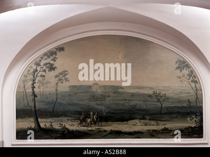 Brühl, Schloß Augustusburg, Treppenhaus, Gemälde Unter Dem Umkehrpodest, Schloß Falkenlust Stockfoto