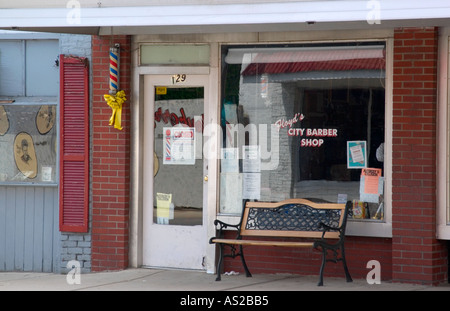 Floyds Barber Shop Mount Airy NC Mayberry USA Stockfoto