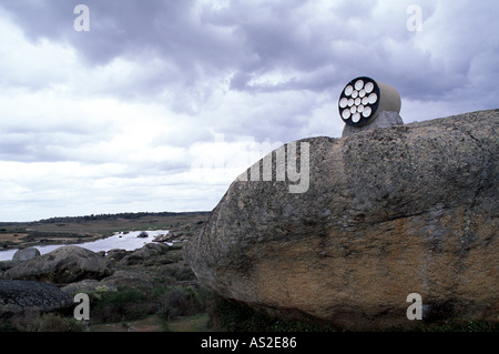 Malpartida de Cáceres, Museum Wolf Vostell, Objekt Stockfoto
