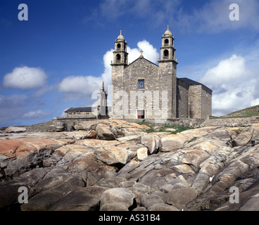 Muxia, Virxe de Barca, Wallfahrtskirche Nuestra Senora De La Barca Stockfoto