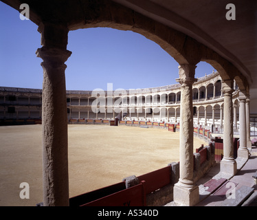 Ronda, Plaza de Toros, Stierkampfarena von 1783 Stockfoto