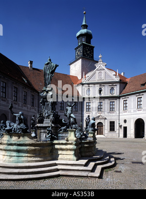 München, Residenz, Brunnenhof Mit Residenzhof Stockfoto