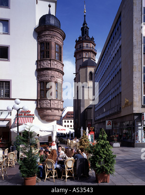 Leipzig, Nikolaikirche Und Fürstenhauserker, Aussen Stockfoto