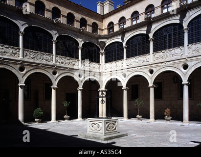 León, Palacio de Los Guzmanes, Arkadenhof, 1559-1566 Stockfoto