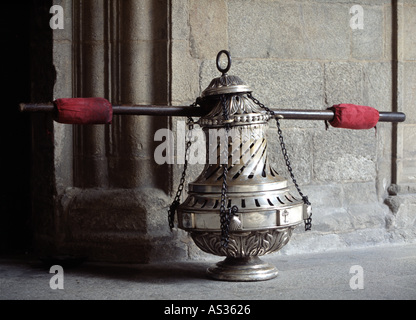 Santiago De Compostela, Kathedrale, ''' Botafumeiro '', Weihrauchkessel " Stockfoto