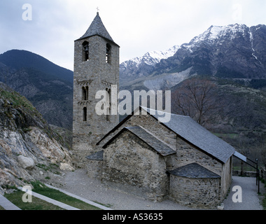 BOI, Dorfkirche Sant Joan, Ostansicht Stockfoto