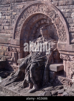 Kyffhäuser-Denkmal, Barbarossa, Stockfoto