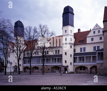 Köthen, Schloß, Depots-(Ludwig-Bau), Hofseite Stockfoto