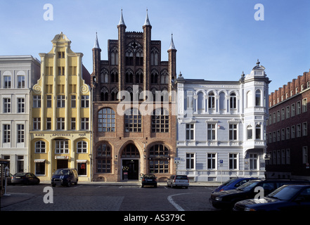 Stralsund, Alter Markt, Haus Nr. 4 (Wulflamhaus) Und Haus Nr. 6 Stockfoto