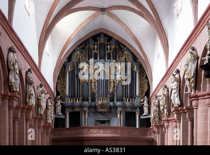 Niddatal-Ilbenstadt, Klosterkirche, Orgel Stockfoto