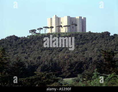 Castel del Monte Bei Andria, Fernblick Stockfoto