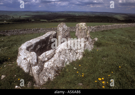 Fünf Brunnen gekammert Cairn, Derbyshire, England Stockfoto