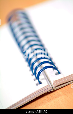 Spiralbindung notebook Stockfoto
