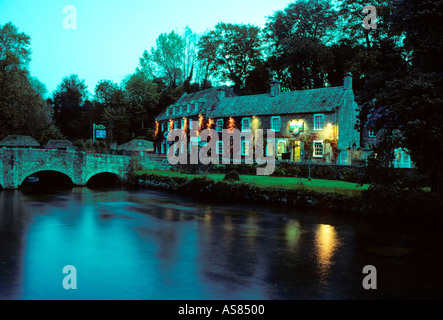 Swan Hotel bei Dawn Bibury Gloucestershire Stockfoto