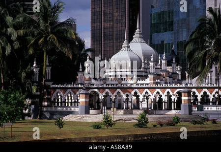 Masjid Jamek Moschee oder Freitagsmoschee ist am Zusammenfluss der Flüsse Klang und Gombak Kulala Lumpur Malaysia Stockfoto