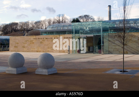 dh David Welch Wintergarten DUTHIE PARK ABERDEEN Tropical heiß Hauseingang schottland Gärten Stockfoto