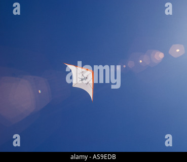 Mann fliegenden Hängegleiter Stockfoto