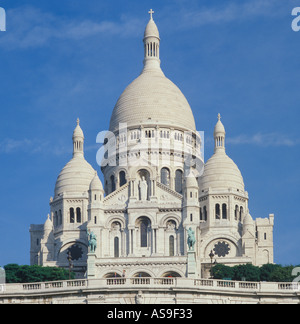 Sacre Coeur Sacred Heart Church in Paris Frankreich Stockfoto