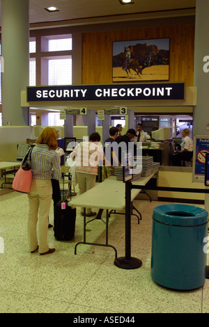 Security Check Point Sky Harbor Flughafen Phoenix Arizona Stockfoto