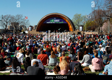 Gratis-Konzert bei Hatch Shell Boston MA Stockfoto