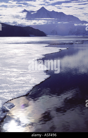 Mount Herschel in der Nähe von Cape Hallett Victorialand Ross Meer Antarktis Stockfoto