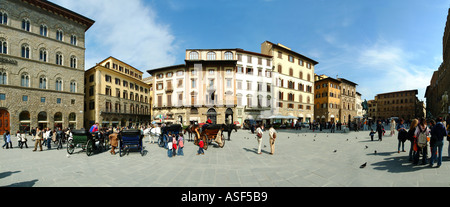 Piazza della Signoria Florence Italien Europa Stockfoto