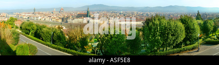 Piazzale Michelangiolo Florenz Toskana Italien Europa 2 Stockfoto