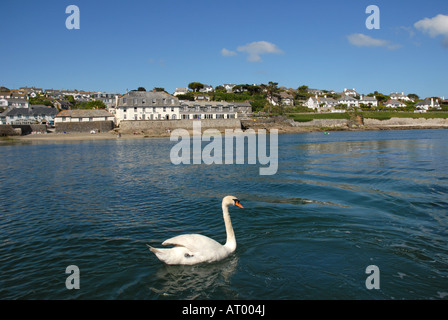 Fotograf Howard Barlow - Hafen St. Mawes Blick auf Idle Rocks Hotel Stockfoto