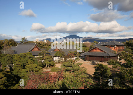 Japan Kansai Kyoto Nijo Burg Honmaru Schlossgarten Stockfoto