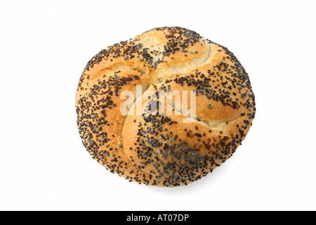 Kaiser Brötchen mit Mohn Stockfoto