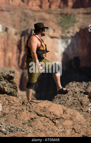 Scouting Lava fällt schnelle Colorado River Herr Stockfoto