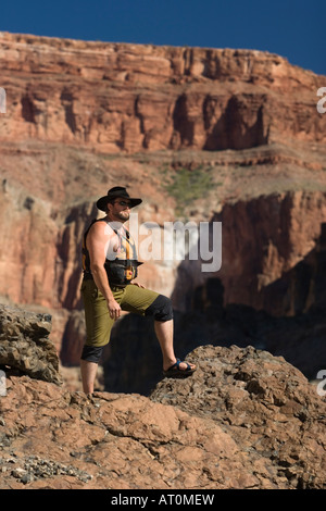 Scouting Lava fällt schnelle Colorado River Herr Stockfoto