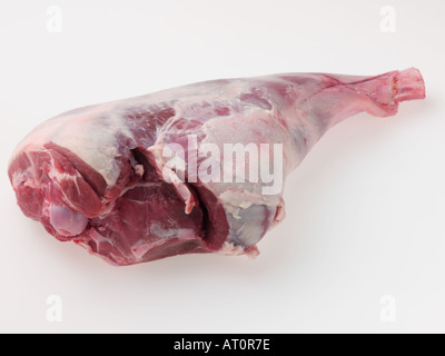 Rohe Lammkeule Stockfoto