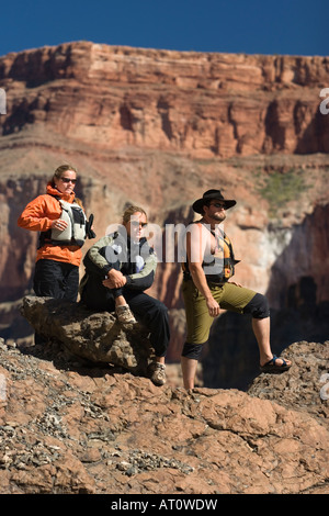 Scouting Lava fällt schnelle Colorado River Herr Stockfoto