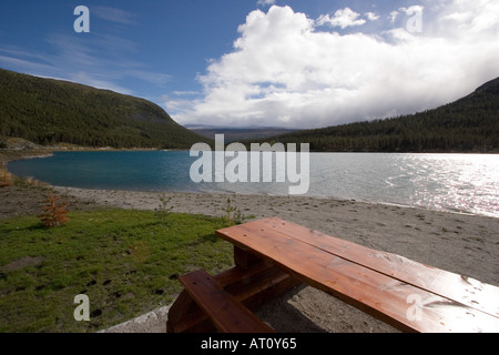 Picknick Platz, Western Fjorde, Norwegen Stockfoto