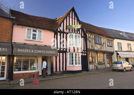 auf dem Marktplatz von Lavenham, Suffolk, UK, 2008 Stockfoto