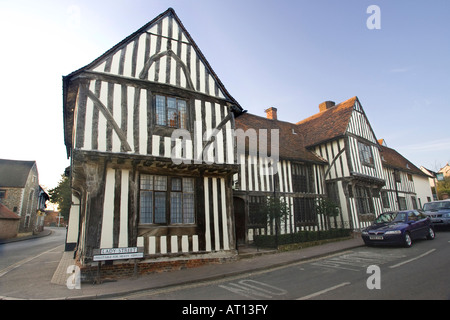 hinter The Swan Hotel in 'Dame Street"in Lavenham, Suffolk, UK, 2008 Stockfoto