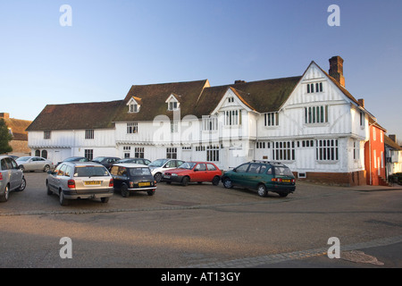 Die Guildhall Corpus Christi auf dem Marktplatz in Lavenham, Suffolk, UK, 2008 Stockfoto