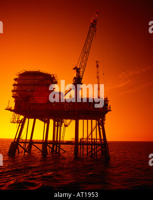 Gas/Öl Erforschung der Tiefsee im Atlantik/Meer Stockfoto