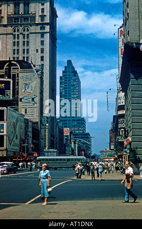 West 42nd Street, New York City, USA, 1956 Stockfoto