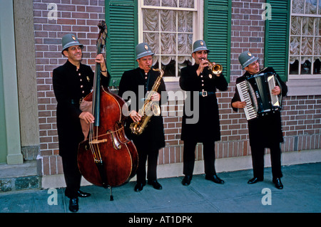 Straßenmusikanten in der New Yorker Weltausstellung 1964-5 Stockfoto