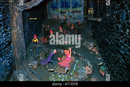 Snow White Tableau im Rock City Gardens, Lookout Mountain, Tennessee, ca. 1955 Stockfoto