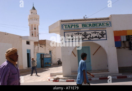 Morgen im Markt Stadt von Douz in Tunesien bekannt als das Tor zur Wüste Sahara Stockfoto