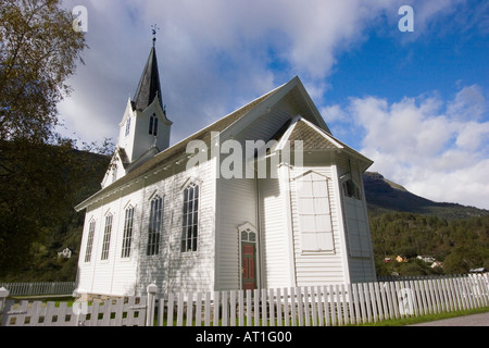Skjolden Kirche Norwegen Stockfoto